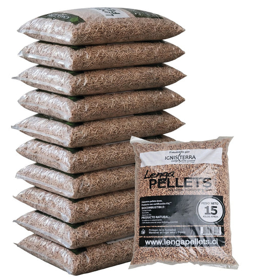 BOLSA 15 k. PELLETS LENGA SOLO RETIRO EN TIENDAS (POR CADA COMPRA DE 10 BOLSAS, TE REGALAMOS 1)