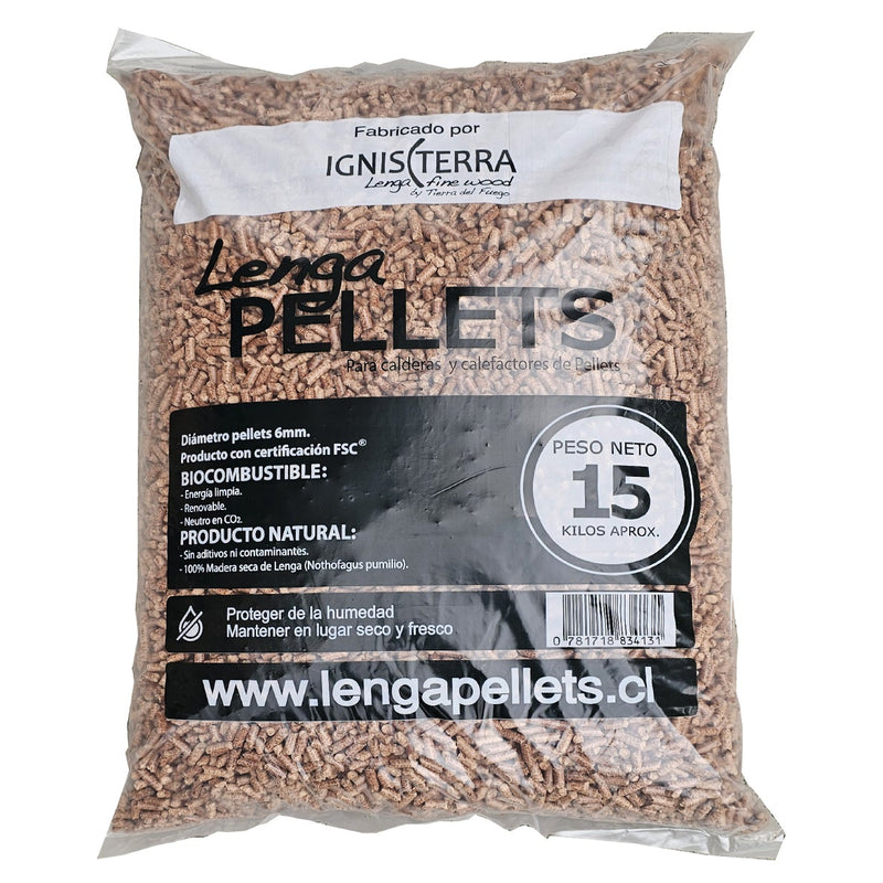 BOLSA 15 k. PELLETS LENGA SOLO VENTA EN TIENDAS